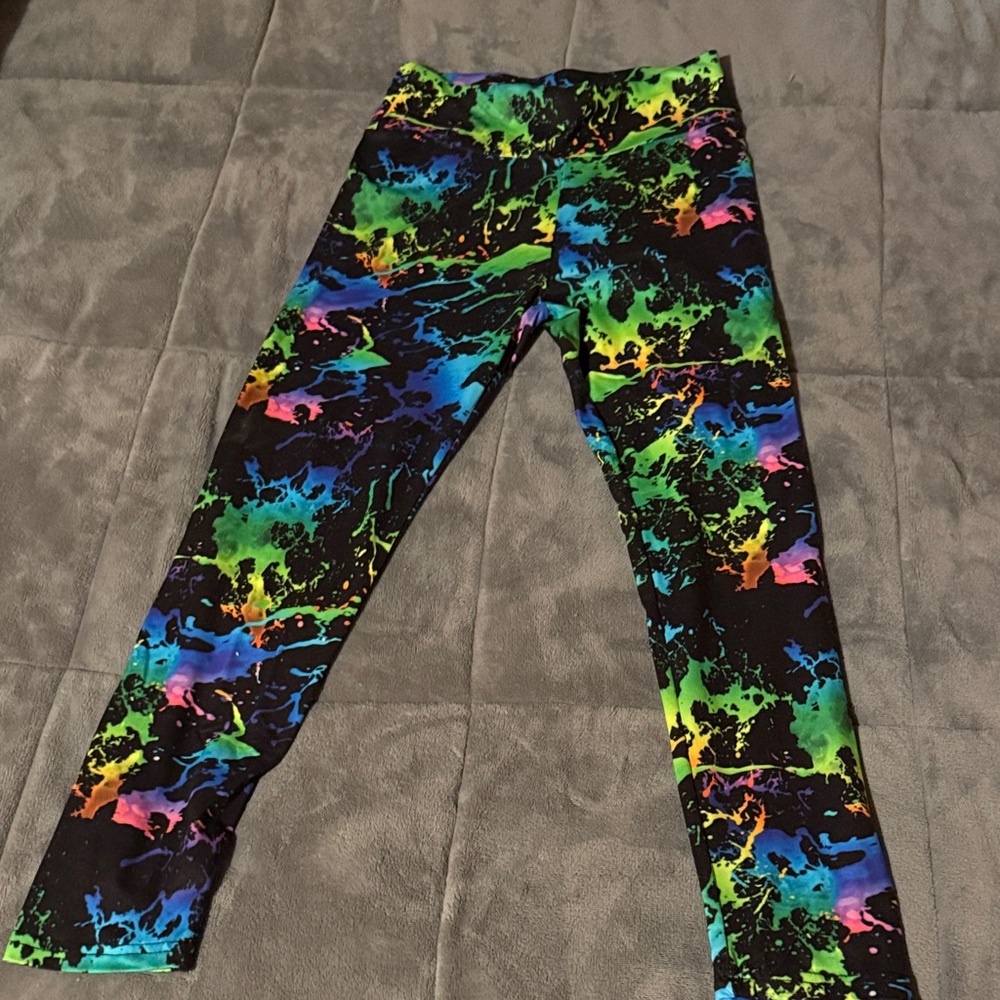 SHEIN Multicolor Splash Leggings